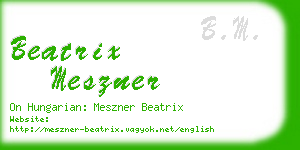 beatrix meszner business card